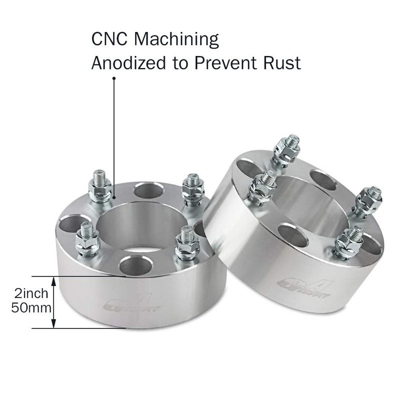 GAsupply 4x110 ATV Wheel Spacers 2 inch with 10?1.25 Studs  Wheel Spacer Adapters 74mm Hub Bore  Compatible with Honda  Suzuki  Yamaha  Bombardier(Read Listing for Year Model Info)  4 Pack - Image 3